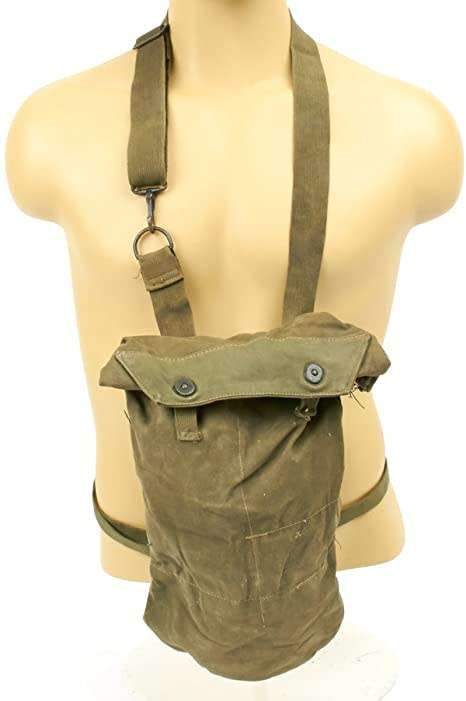 New Vintage White Soviet GP Gas Mask (with canister & carrying bag) New Vintage White Soviet GP Gas