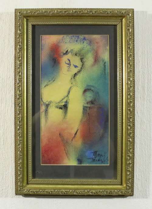 Thami Tshabalala, `Mother and Child`, Original Mixed Media, Beautifully Framed