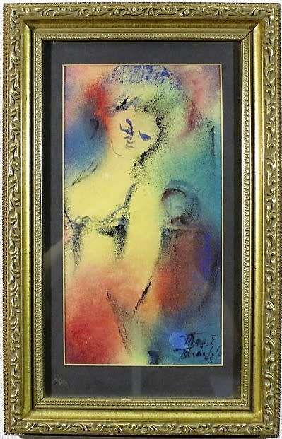 Thami Tshabalala, `Mother and Child`, Original Mixed Media, Beautifully Framed