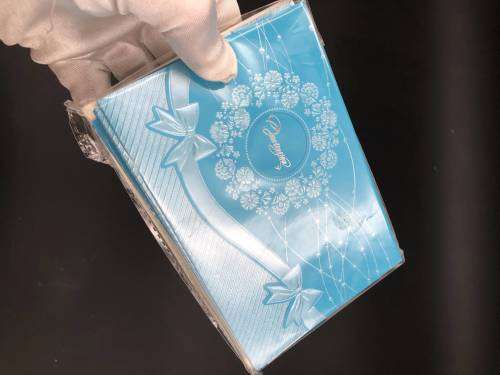 elegant wedding invitation card set sky blue