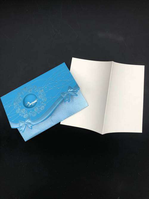 elegant wedding invitation card set sky blue