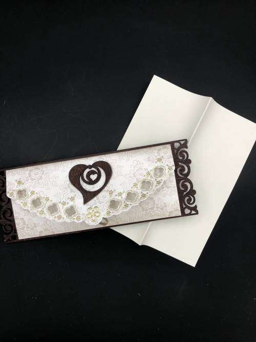 wooden wedding invitation card small size