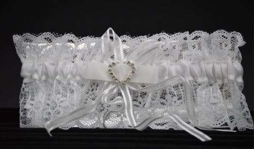 white lace garter"