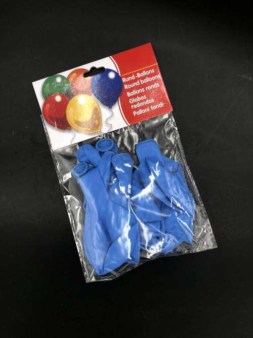 10 pcs pure color balloons 2.5g 25cm sky blue