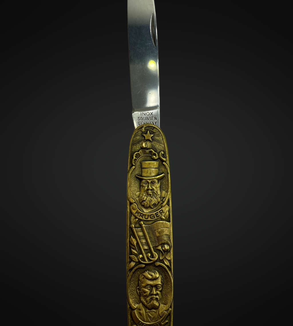 Vintage Boer War Pocket Knife - Paul Kruger & Christiaan de Wet, INOX Solingen, Germany