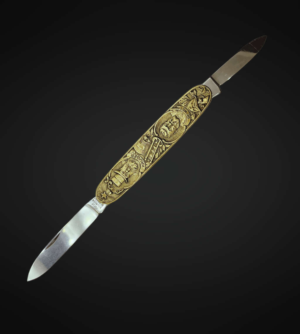 Vintage Boer War Pocket Knife - Paul Kruger & Christiaan de Wet, INOX Solingen, Germany