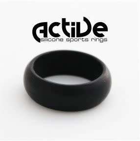 Active Silicone Ring - Men's Classic Black