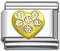 Italian charms - White CZ heart
