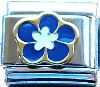 Italian charms - Blue flower
