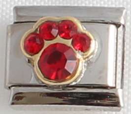 Italian charms (Fits Nomination) - Paw Birthstone July