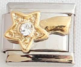 Italian charms (Fits Nomination) - CZ Shooting Star