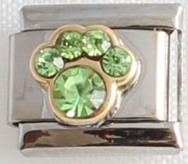 Italian charms (Fits Nomination) - Paw Birthstone August