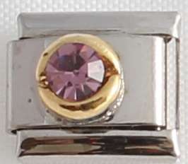 *SPECIAL* Italian charms - Round Birthstone June (Fits Nomination)