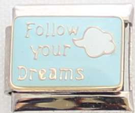 Italian charms (Fits Nomination) - Follow your dreams