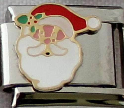 Italian charms (Fits Nomination) - Santa Face