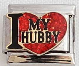 Italian charms - I Love my Hubby (Fits Nomination)
