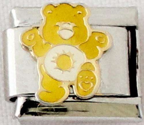 *Easter Special* - Italian charms - Yellow Care Bear (Fits Nomination)