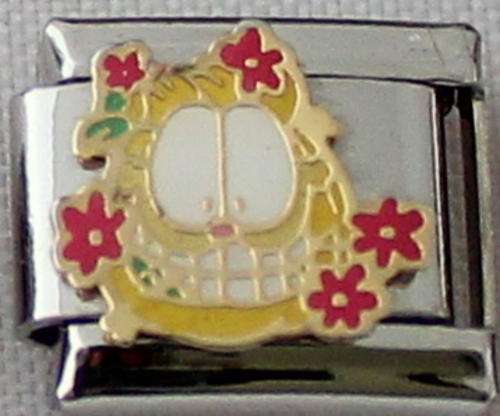 *Easter Special* - Italian charms - Garfield Flowers (Fits Nomination)