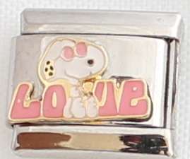 *Easter Special* - Italian charms - Snoopy Love (Fits Nomination)