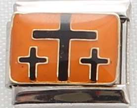 *SPECIAL* Italian charms - 3 Crosses (Fits Nomination)