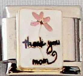 Italian charms (Fits Nomination) - Thank you mom