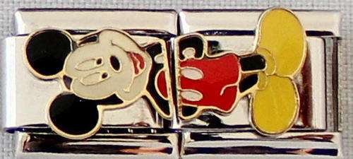 Italian charms - Mickey Mouse (double) (Fits Nomination)