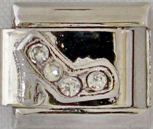 Italian charms - CZ High Heel (Fits Nomination)