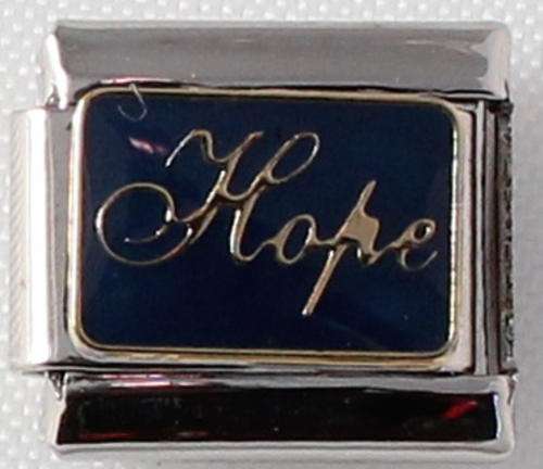 Italian charms (Fits Nomination) - Hope Blue