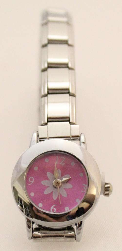 Italian charms (Fits Nomination) - Flower Watch with Bracelet