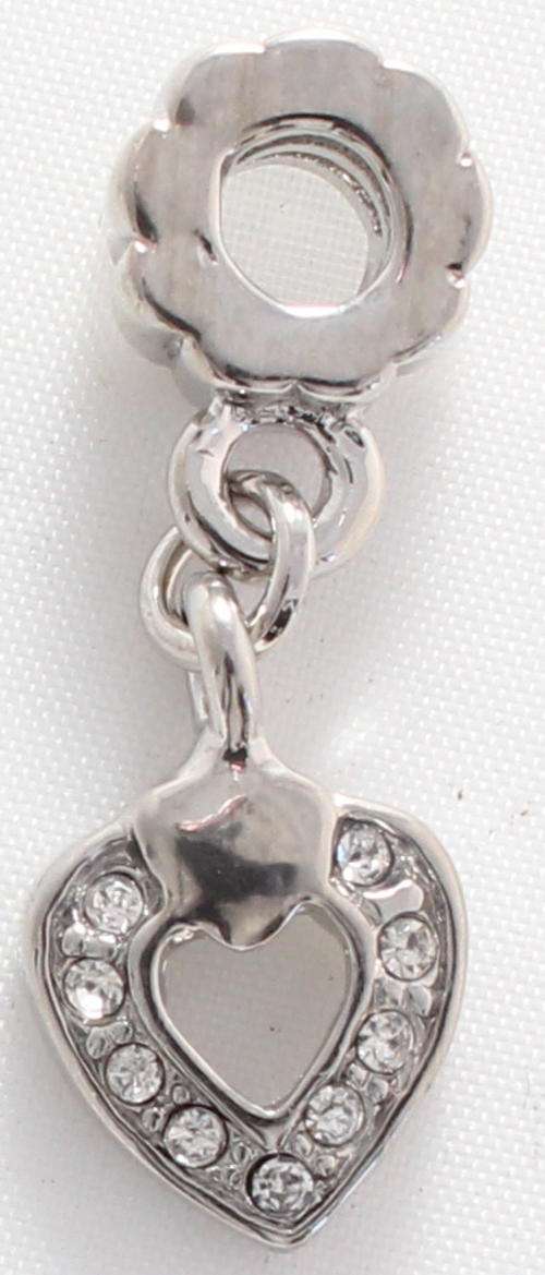 *CHRISTMAS SPECIAL* -New Pandora style/European Dangle Heart Metal Charm