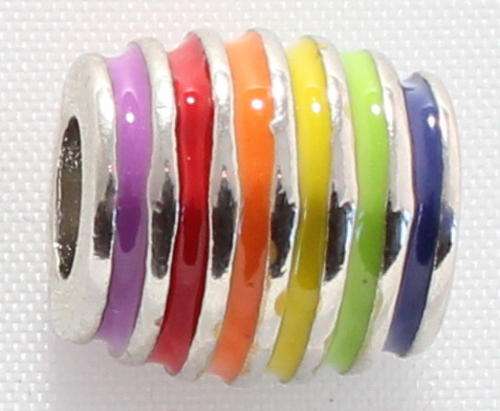 New Pandora style/European Rainbow   Metal Charm