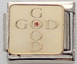 *Easter Special* - Italian charms - God is Good (Fits Nomination)