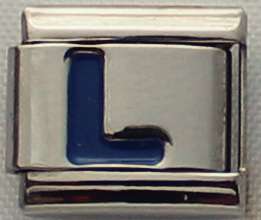 **June Special - Italian charms - Blue Letter L (Fits Nomination)