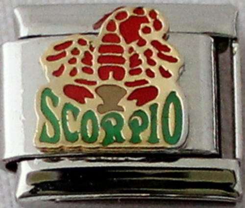 *CHRISTMAS SPECIAL* -Italian charms - Scorpio Colour (Fits Nomination)