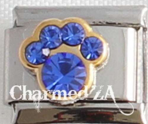 Italian charms - Paw Birthstone September (Fits Nomination)