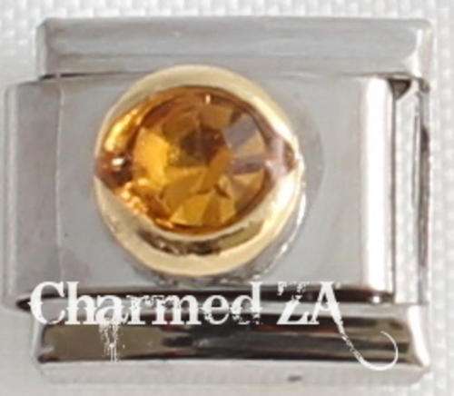 Italian charms - Round Birthstone November (Fits Nomination)