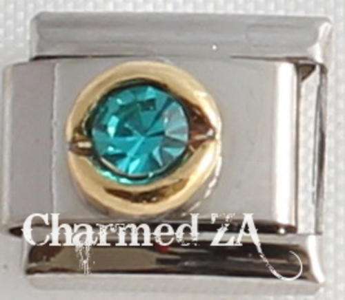 *Christmas Special* Italian charms - Round Birthstone December (Fits Nomination)