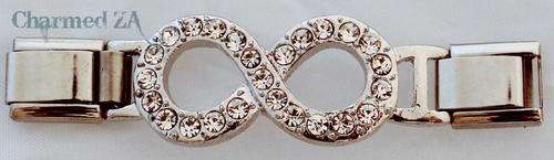 Italian charms - CZ Infinity Connector (Fits Nomination)