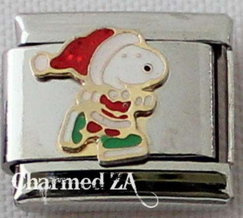 *Christmas Special* Italian charms - Snoopy Santa (Fits Nomination)