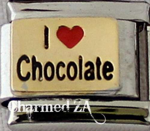 *Christmas Special* Italian charms - I Love Chocolate (Fits Nomination)