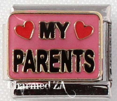 *September SPECIAL* Italian charms - Love my Parents (Fits Nomination)