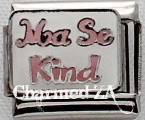 *September SPECIAL* Italian charms - Ma se Kind (Pink) (Fits Nomination)