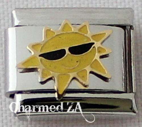 Italian charms - Sun with Glasses (Fits Nomination)