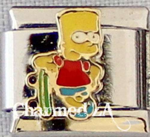 *Christmas Special* Italian charms - Bart Simpson (Fits Nomination)