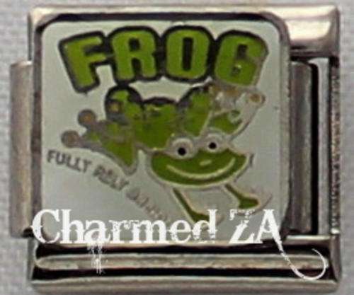 Italian charms - FROG Fully Rely on God (Fits Nomination)