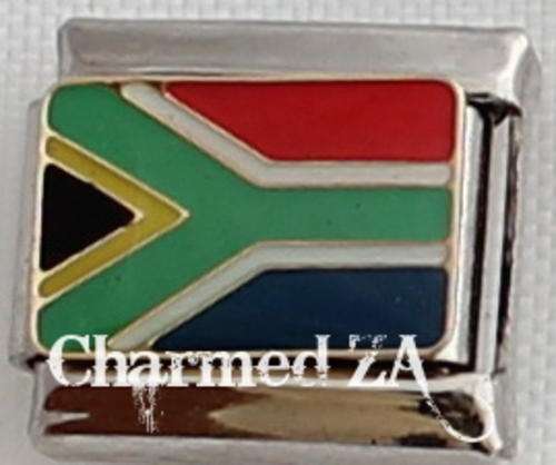 **Christmas Special - Italian charms - SA Flag (Fits Nomination)