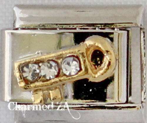 Italian charms - CZ Key (Fits Nomination)