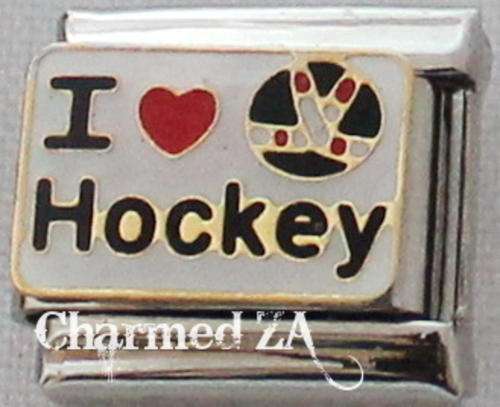 **Christmas Special - Italian charms - I Love Hockey (Fits Nomination)