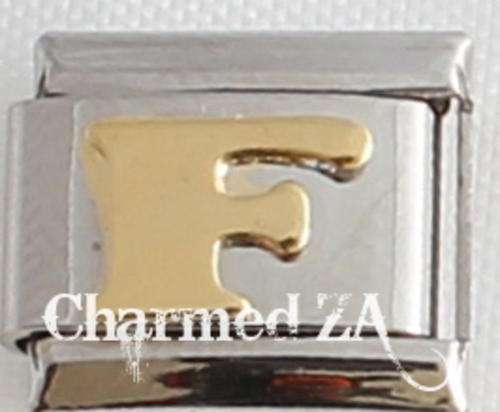 Italian charms - Letter F (Fits Nomination)