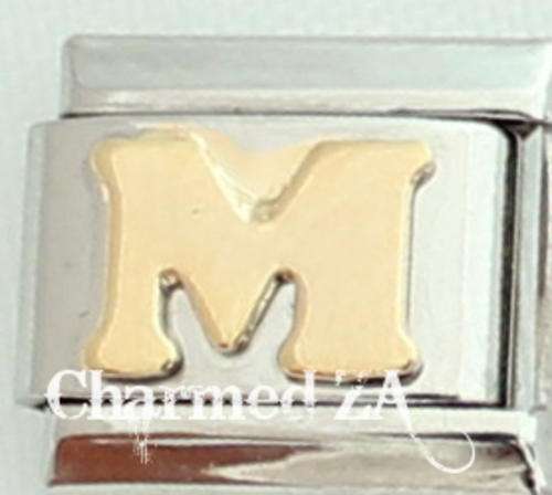 Italian charms - Letter M (Fits Nomination)